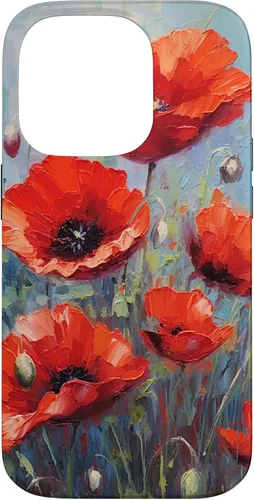 Vista 17 de Funda para iPhone 12/12 Pro Red Poppies Flowers In A Field