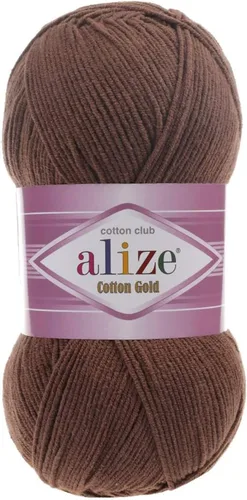 Vista 10 de 55% algodón 45% acrílico Alize Cotton Gold Yarn 1 madeja/bola 3.53 oz 360 yardas (1-crema)