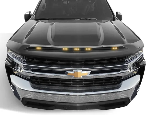 Vista 4 de Auto Ventshade [AVS] Protector de luz para capó Aeroskin Compatible con Chevrolet Silverado 1500 2014 - 2015 Deflector de perfil bajo/protector
