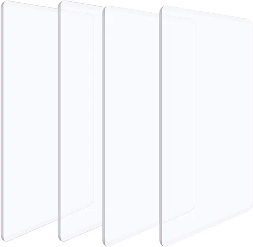 Vista 10 de Briartw 1 par de almohadillas de corte estándar para máquina de troquelar, placas de corte de plástico de policarbonato transparente de 8 3/4 x 6