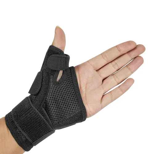 Vista 10 de Férula para el pulgar con muñequera, soporte para el pulgar para estabilizador de muñeca, mano, pulgar, se adapta tanto a la mano derecha izquierda
