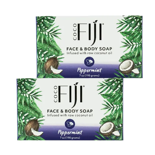Vista 23 de Barra de jabón Coco Fiji para cara y cuerpo infundida con aceite de coco orgánico, Awapuhi Seaberry, aceite esencial, jabón natural para hidratar