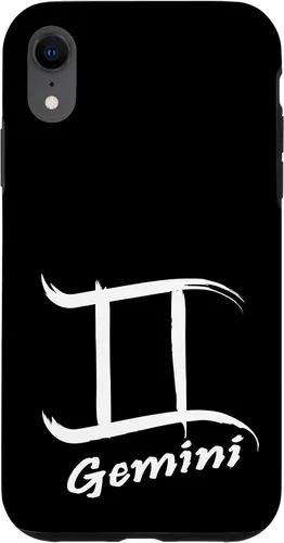 Vista 24 de iPhone 16 Gemini Sign With Zodiac Symbol Astrological Womens Mens Case