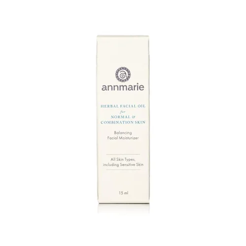 Vista 3 de annmarie Aceite facial herbario para el cuidado de la piel, 0.5 fl oz, aceite facial ligero para pieles normales y mixtas, hidratante botánico
