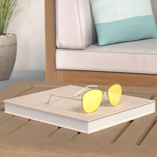 Vista 2 de The Fresh Hombres Mujeres Conducción Polarizada HD Visión Nocturna Conducción Gafas Anti-reflejo Lente Amarillo Marco Ultra Ligero