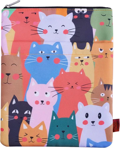 Vista 18 de Funda de libro para los amantes de los libros, protector de libros, fundas de libro para libros de tapa blanda, tela lavable, fundas de libro