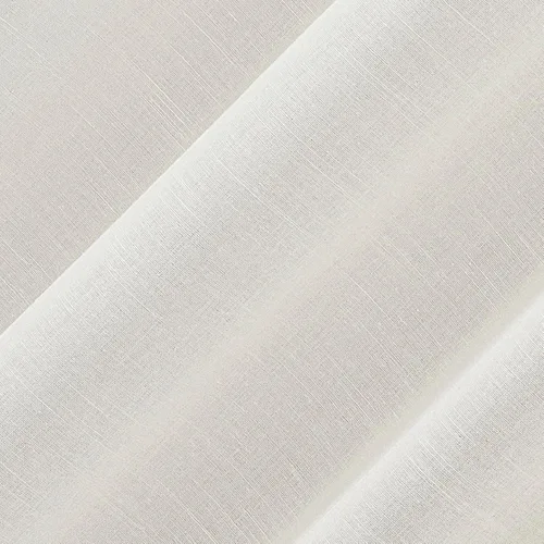 Vista 2 de Archaeo Slub - Paquete de 2 cortinas de mezcla de lino texturizado, con ojales, 52 pulgadas de ancho x 95 pulgadas de largo, color marfil