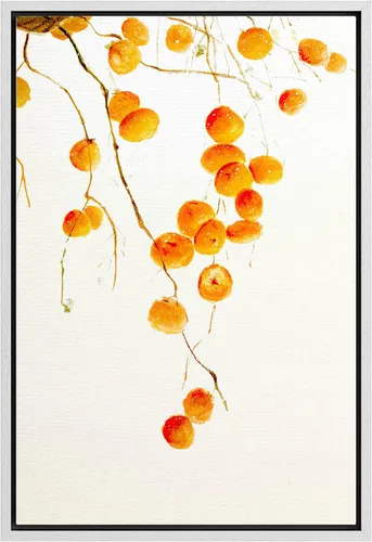 Vista 38 de NWT Juego de impresiones enmarcadas para pared, ramo de flores amarillas, capullos de flores amarillas, ilustraciones de plantas florales, arte