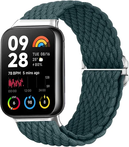Vista 11 de Bandas trenzadas para Xiaomi Smart Band 9 Pro/Mi Band 8 Pro/Redmi Watch 5/4, correas elásticas de repuesto deportivas para mujeres y hombres