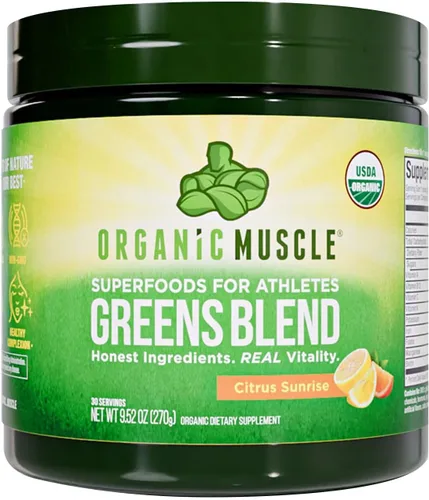 Vista 9 de Organic Muscle Superfood Reds para energía natural y salud de la piel Batido de jugo rojo orgánico USDA Vegano, ceto, sin OMG, sabor a bayas