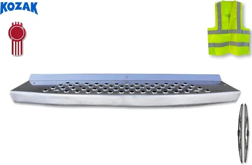 Vista 2 de KOZAK Estribo de aluminio de repuesto para el mercado de accesorios, 1 pieza compatible con Kenworth T680 2012-2021 Plus 2 x 22 limpiaparabrisas