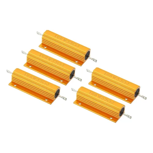 Vista 33 de PATIKIL Resistencia de carcasa de aluminio de 100 W 0.01 ohmios, paquete de 5 resistencias de carcasa de aluminio con carcasa de alambre enrollado