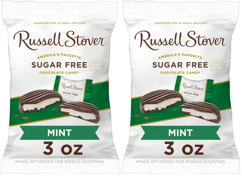 Vista 9 de Russell Stover Caramelos de coco sin azúcar, bolsa de 3 onzas