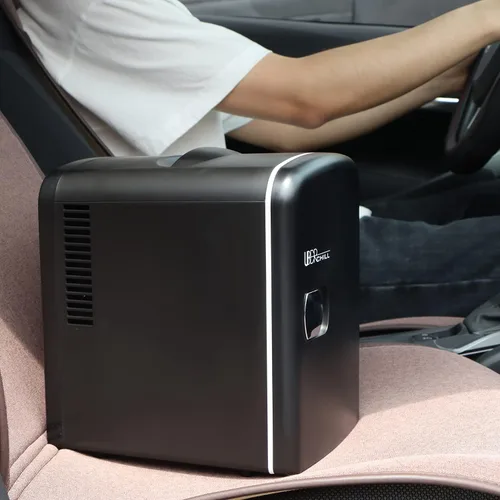 Vista 9 de Mini nevera personal estilo retro para 6 latas UB-CH1 Uber Chill por Uber Appliance negro mate (Blackout Matte Black)