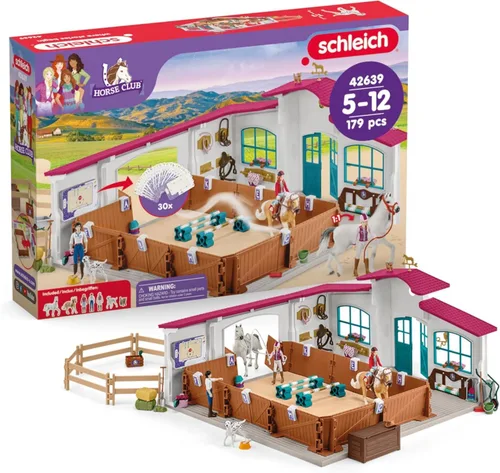 Vista 14 de Schleich Horse Club - Juego completo de figuras de juguete de 40 piezas del Horse Club Rider - Figuras articuladas de jinete de Hannah, Sofia, Lisa