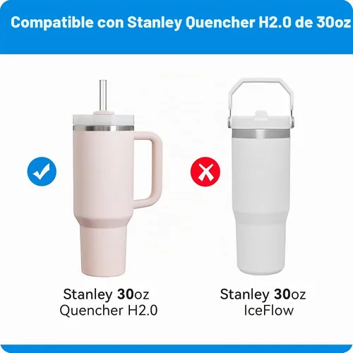Vista 5 de Tapa de repuesto de 30 onzas para vaso Stanley Quencher H2.0 y 1 Paquete