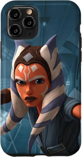 Vista 28 de Carcasa azul Ahsoka Tano para iPhone 13 Pro Max Star Wars The Clone Wars
