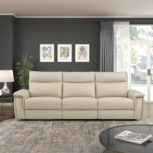 Vista 26 de Lexicon Raelynn Power - Sofá reclinable doble, color marrón oscuro