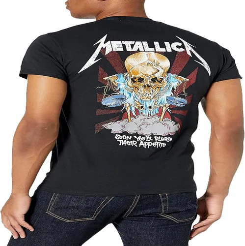 Vista 2 de Metallica Camiseta Doris para hombre, Negro