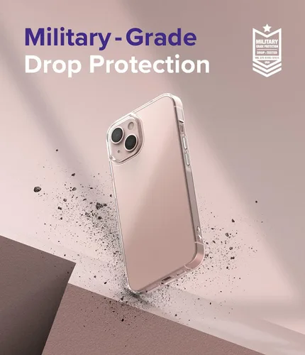 Vista 5 de Ringke Compatible con iPhone 13, Air Soft Transparente TPU a prueba de golpes, flexible, ligera, delgada funda para teléfono - Transparente