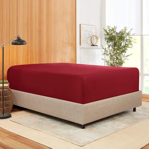 Vista 15 de 100 % algodón natural de 400 hilos, 1 pieza con bolsillo profundo de 21 pulgadas y 2 fundas de almohada, juego de sábanas de 3 piezas