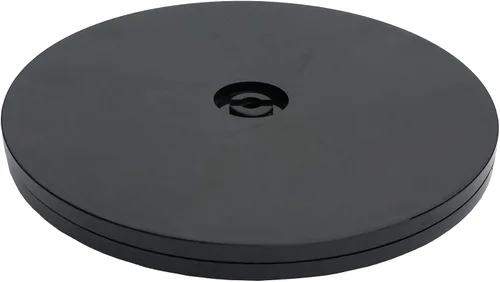 Vista 10 de FixtureDisplays® Organizador giratorio de plástico negro de 4 pulgadas Lazy Susan para estante de especias, mesa, pastel, cocina, despensa