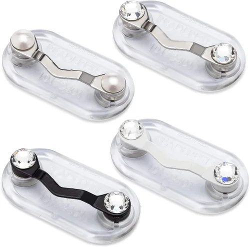 Vista 8 de Readerest Magnetic Eyeglass Holders (4 Pack) Eyewear Clip for Readers & Sunglasses, ID Badge Clip for Conferences, USA Made