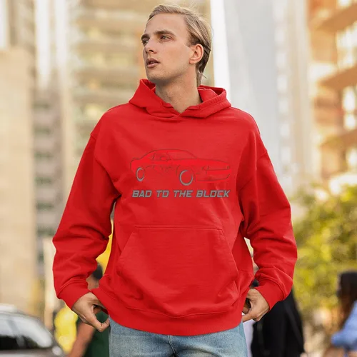 Vista 33 de Bad To The Block - Sudaderas con capucha y cuello redondo para hombre
