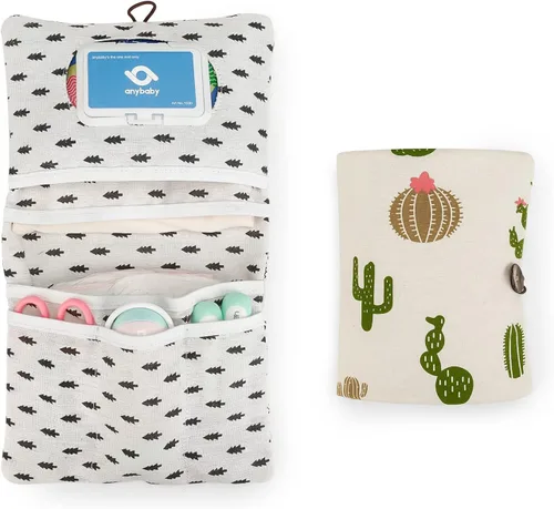 Vista 8 de Lmbabter Organizador extraíble para bolsa de bebé, bolsa de pañales con 6 bolsillos en total, bolso y bolsa de mano para mujeres, mamás, enfermeras