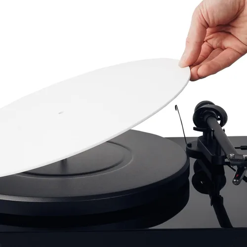 Vista 14 de Tapete acrílico para tocadiscos – 11.75 pulgadas de disco de vinilo negro – Tapete acrílico mecanizado de precisión con hueco de etiqueta