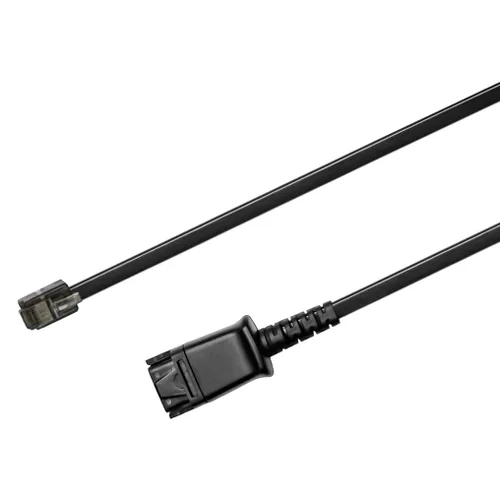 Vista 2 de Cable adaptador U10P compatible con auriculares QD Plantronics funciona con teléfonos Polycom VVX Shoretel NEC Aastra Nortel Digium (paquete de 2)