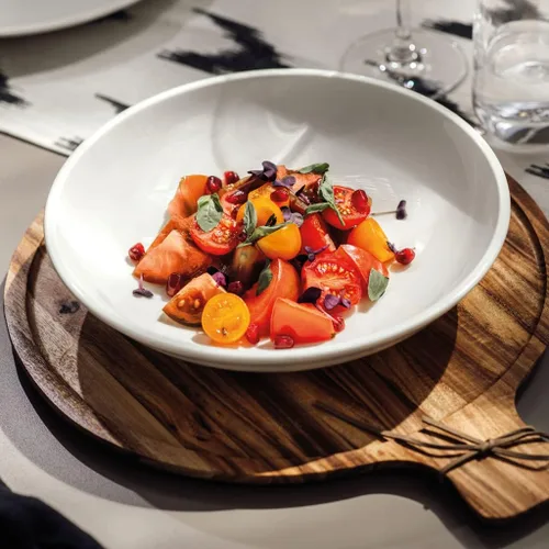 Vista 3 de Villeroy & Boch Artesano Original Antipasti Plato de madera de acacia, 11 pulgadas, Holz - Akazie, marrón