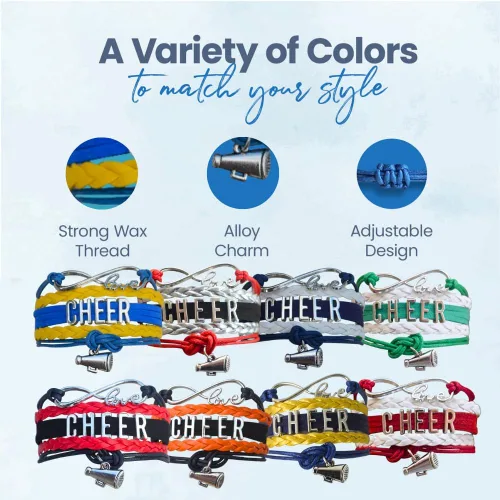 Vista 4 de Infinity Collection Cheerleading Bracelets