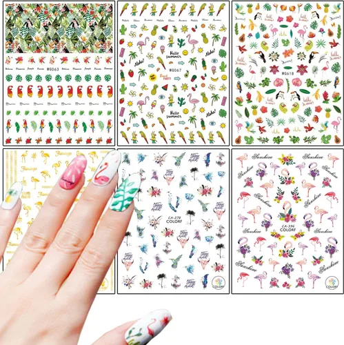 Vista 13 de Grandes calcomanías de mariposas para uñas, calcomanías de mariposas grandes 3D para uñas, calcomanías autoadhesivas de diseños de mariposas