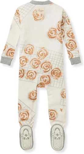 Vista 105 de Burt's Bees Baby Pijama para bebé niña, 100% algodón orgánico, pijama de una pieza, overol diagonal con cremallera, ajuste cómodo
