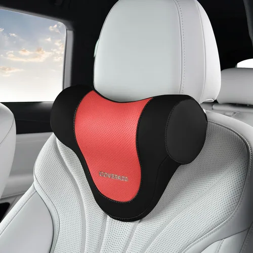 Vista 14 de Coverado Almohada ergonómica para reposacabezas de automóvil, almohada ergonómica de espuma viscoelástica para el cuello del auto para asiento