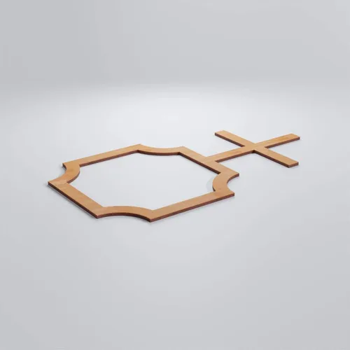 Vista 3 de 19 7/8"W X 11 3/8"H pequeños Bradley decorativos calado madera paneles de pared, aliso