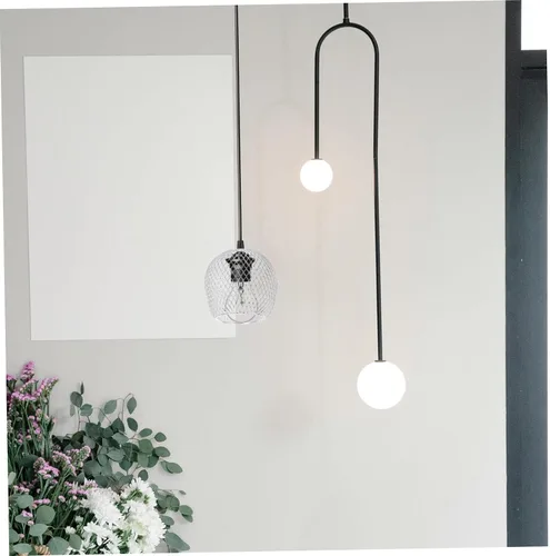 Vista 5 de Pantalla de lámpara de metal, pantalla de lámpara para el hogar, sombra de polvo para pantalla de luz de lámpara, 1 ud