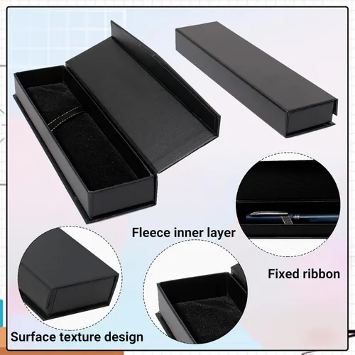 Vista 4 de Olutacot 21 Piezas Cajas de Regalo para Bolígrafos Vacías Caja de Regalo para Bolígrafo Negro con Cojín Caja de Exhibición para Bolígrafos y Joyas