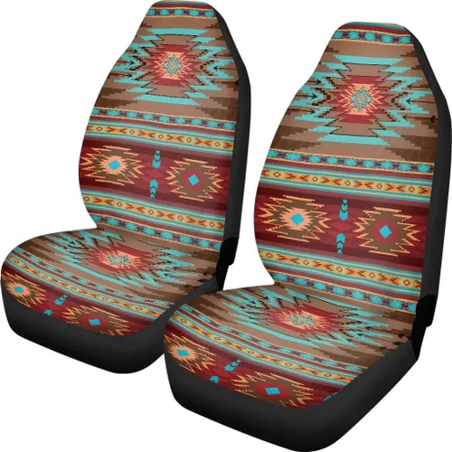Vista 16 de Juego de 2 fundas de asiento delantero de automóvil, con diseño de bandera estadounidense, juego de 2 accesorios automotrices extraíbles, ajuste