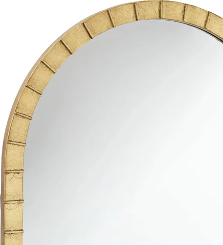 Vista 3 de Uttermost Portina - Espejo de pared arqueado dorado mate de 24 x 48 pulgadas