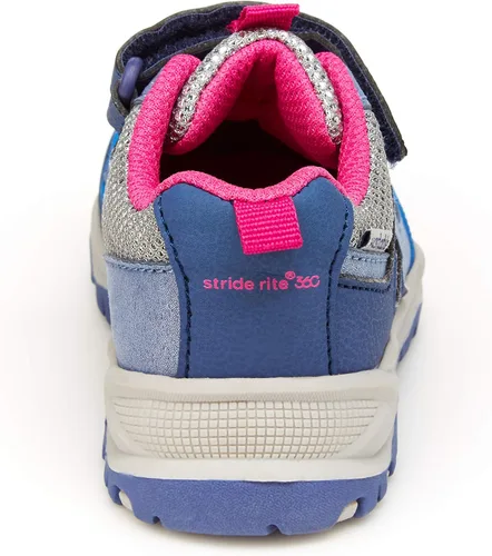 Vista 4 de Stride Rite 360 Boys' Artin 2.0 Sneaker Azul/Rosa