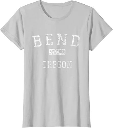 Vista 24 de Bend Oregon OR Camiseta vintage, Negro