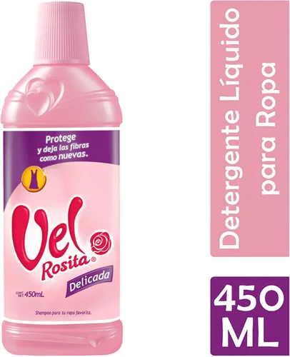 Vista 2 de Detergente Liquido para Ropa Vel Rosita Delicada 15.2 fl oz
