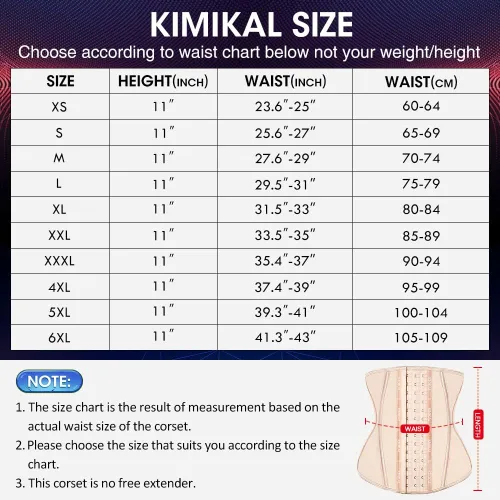 Vista 2 de KIMIKAL Corset Waist Trainer Waist Cincher Shapewear Fajas Colombianas Waist Trimmer Tummy Control