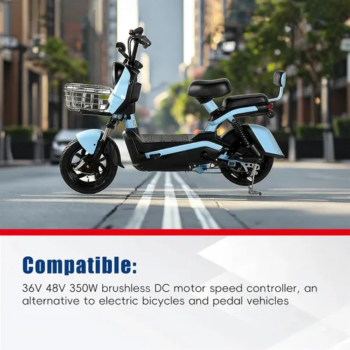 Vista 7 de waltyotur Reemplazo del controlador de velocidad del motor de CC sin escobillas de 36 V 48 V 350 W para bicicleta eléctrica Scooter E-Bike