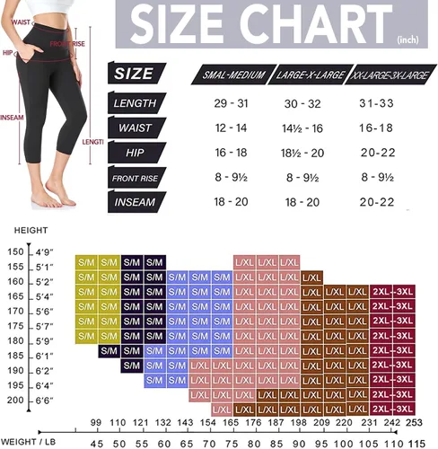 Vista 7 de NEW YOUNG Paquete de 3 leggings capri para mujer con bolsillos, cintura alta, control de abdomen, pantalones negros para entrenamiento, gimnasio