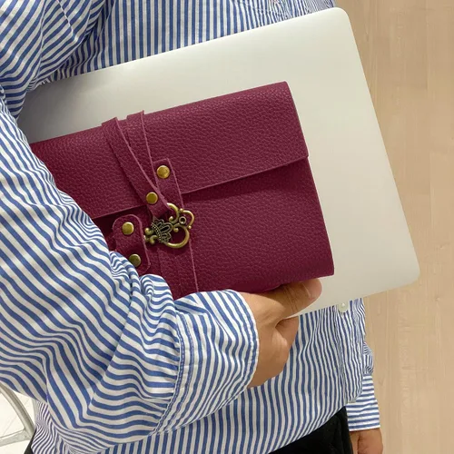 Vista 8 de Diario de cuero de 5 x 7 pulgadas, cuaderno de cuero genuino con llave para hombres y mujeres, caja de regalo, 280 páginas de líneas, diario