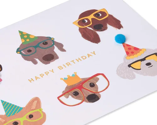 Vista 4 de Papyrus Tarjeta de cumpleaños para perros (Celebrating You Today)
