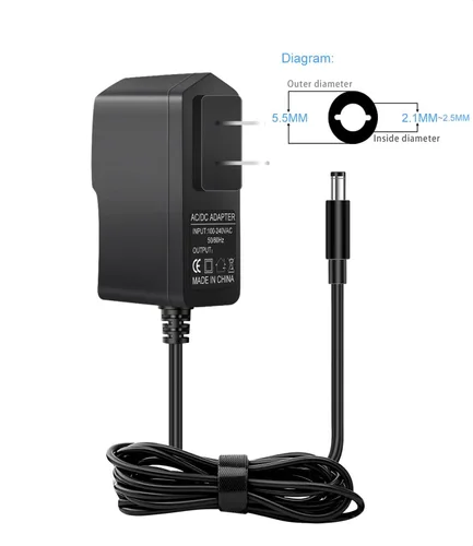 Vista 7 de Adaptador de fuente de alimentación CA/CC de 12V 2A para Yamaha PA-130 PA-130B PSR, YPG, YPT, DGX, DD, EZ y P Cable de carga de la serie de teclado